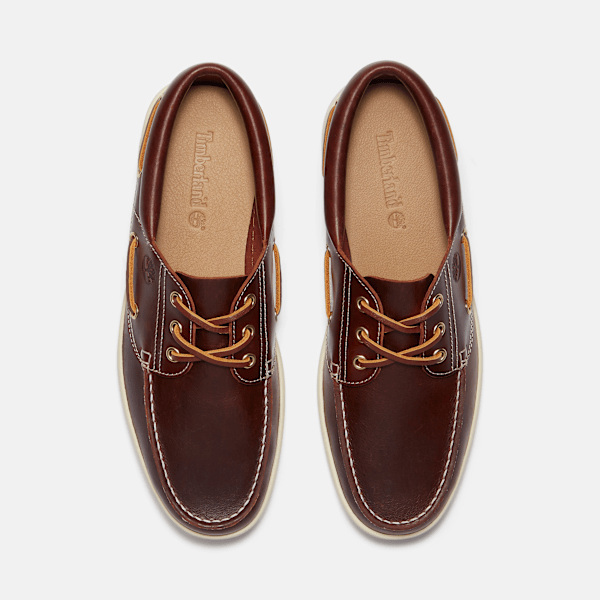 Timberland Portofino Pier Boat Shoe Burgundy Full-Grain Men'S