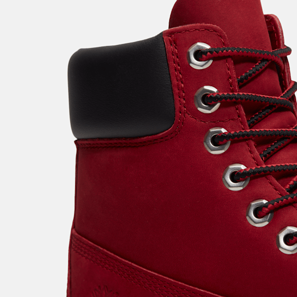 Timberland Premium 6-Inch Waterproof Boot Dark Red Nubuck Men'S