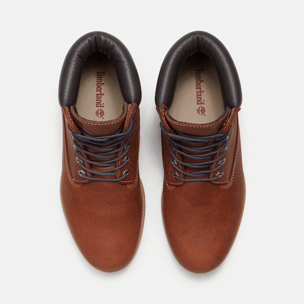 Timberland Road Trip Premium 6-Inch Waterproof Boot Rust Full-Grain/Dark Grey Men'S