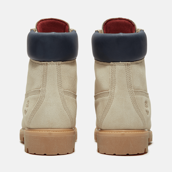 Timberland Year Of The Horse Premium 6-Inch Waterproof Boot Light Beige Suede/Dark Blue Men'S
