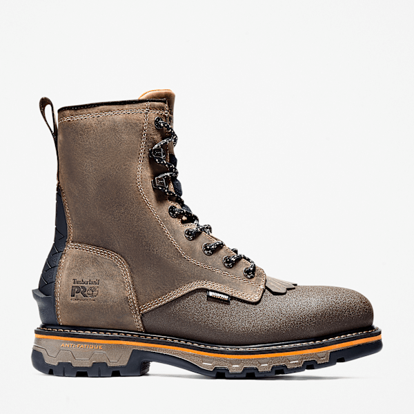 Timberland True Grit 8" Composite Toe Waterproof Work Boot Turkish Coffee Brown Men'S
