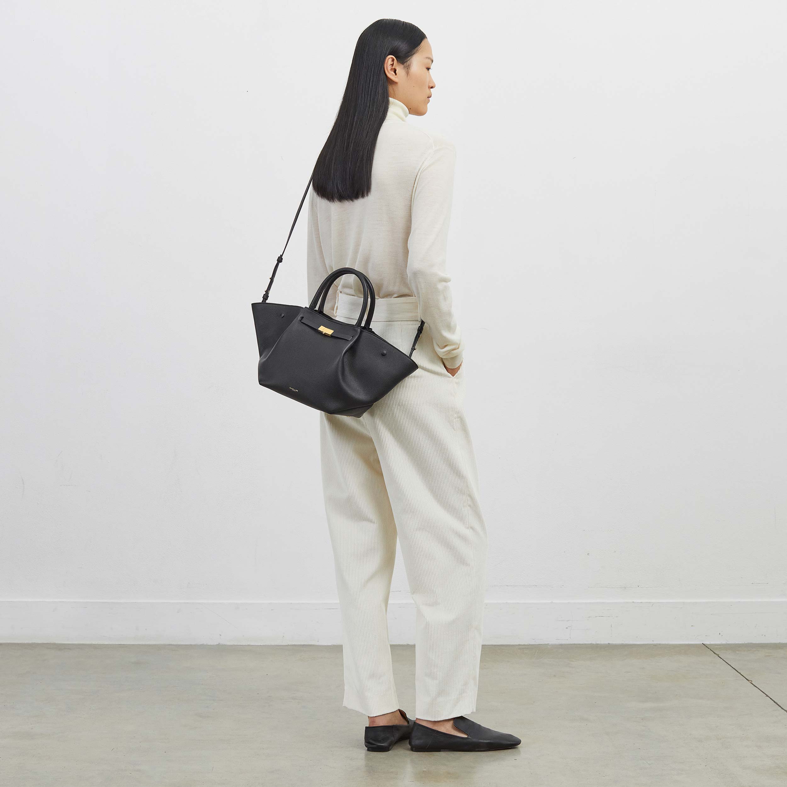 DeMellier The Midi New York deep olive suede & deep olive smooth