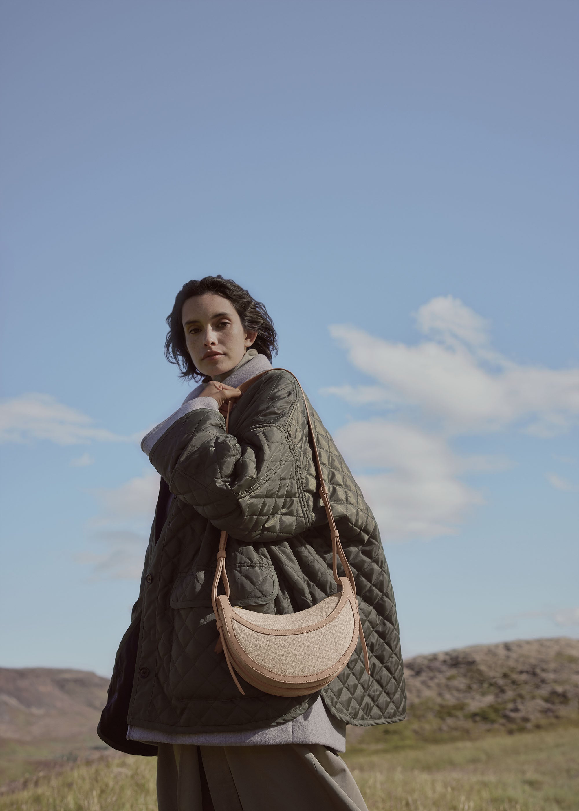 Polene Numero Dix Duo Taupe Canvas