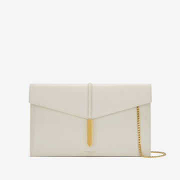 DeMellier The Tokyo Clutch off-white smooth