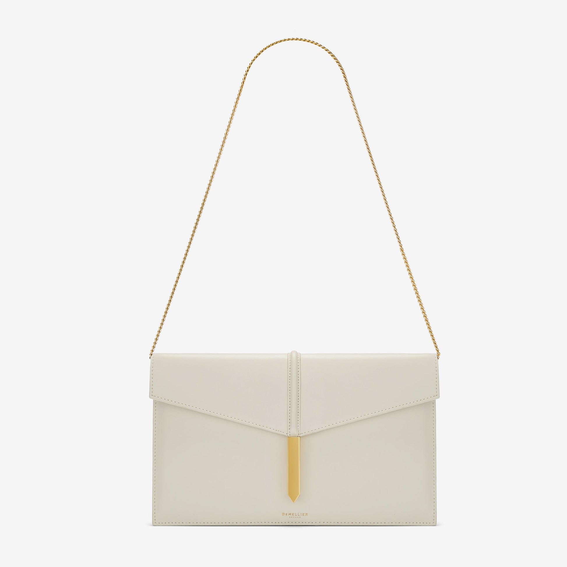DeMellier The Tokyo Clutch off-white smooth