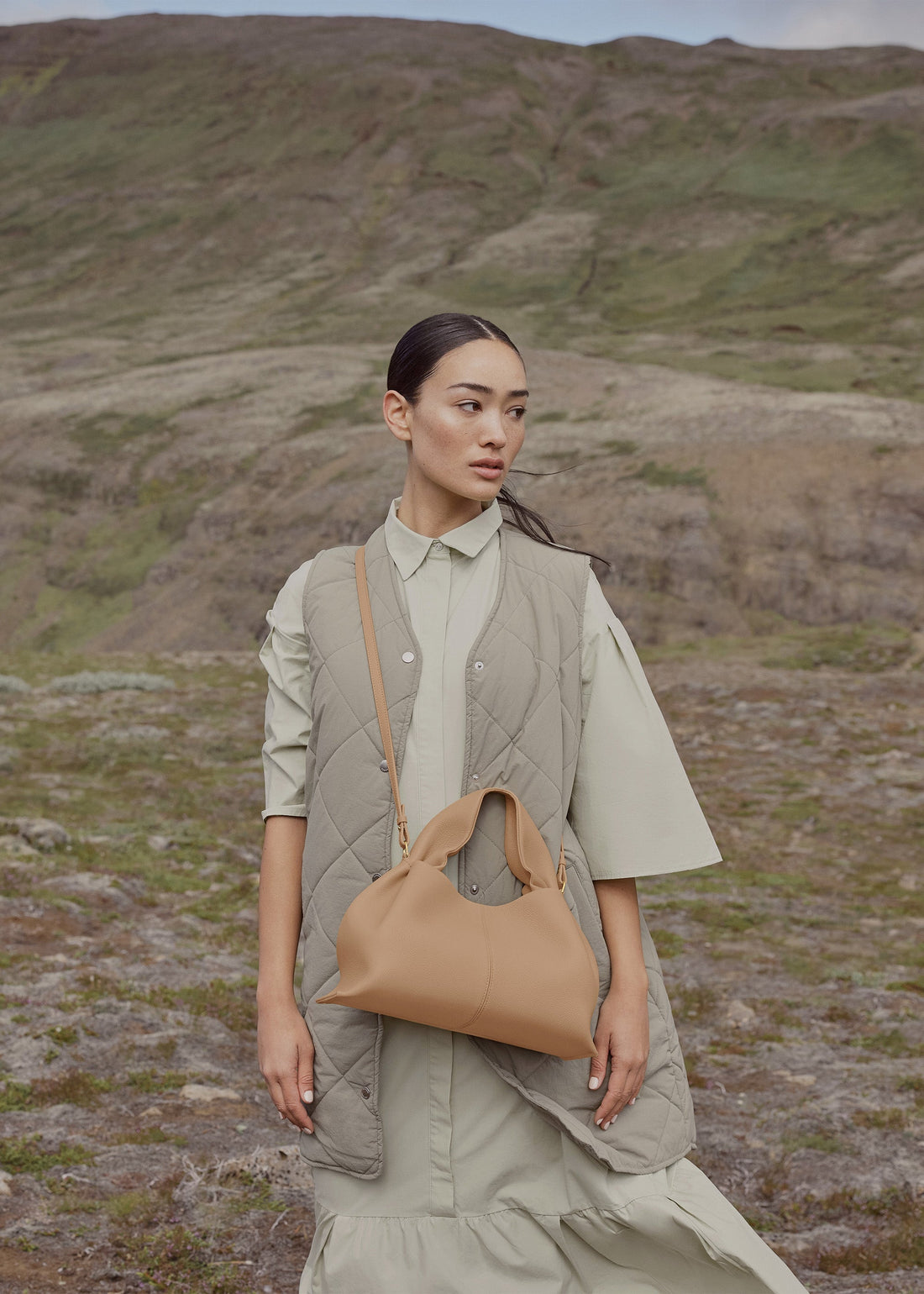 Polene Numero Neuf Textured Beige