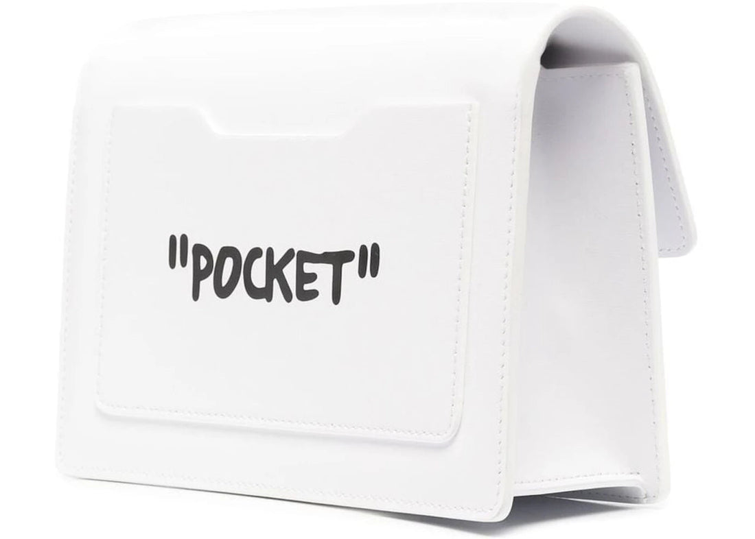 off-white "cash inside" ss22 jitney bag white/black