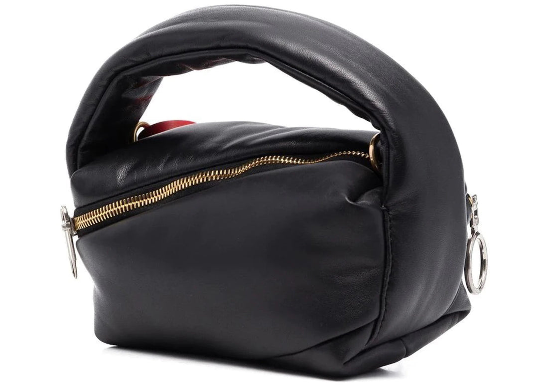 off-white pump pouch 19 tote bag black