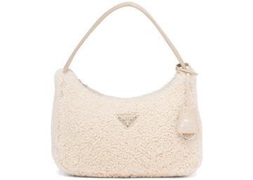 prada re-edition 2000 mini bag ecru
