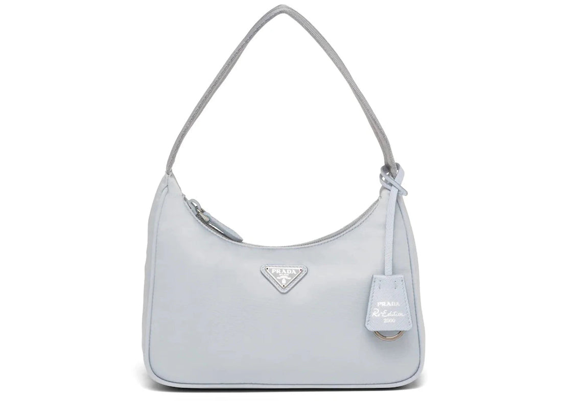 prada re-edition 2000 re-nylon mini bag cornflower blue