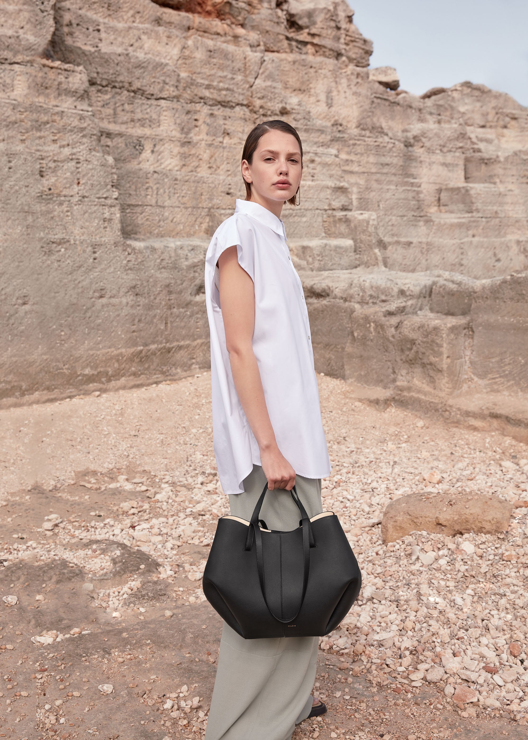 Polene Cyme Textured Black