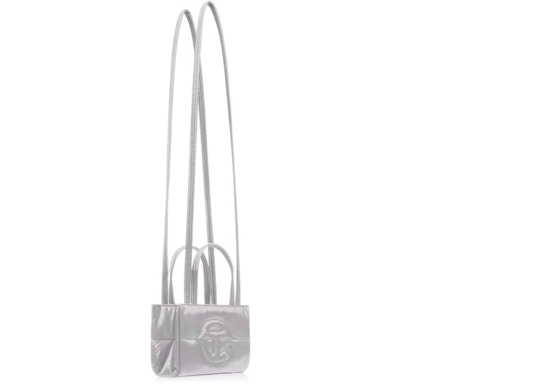 telfar small puff shopper grey