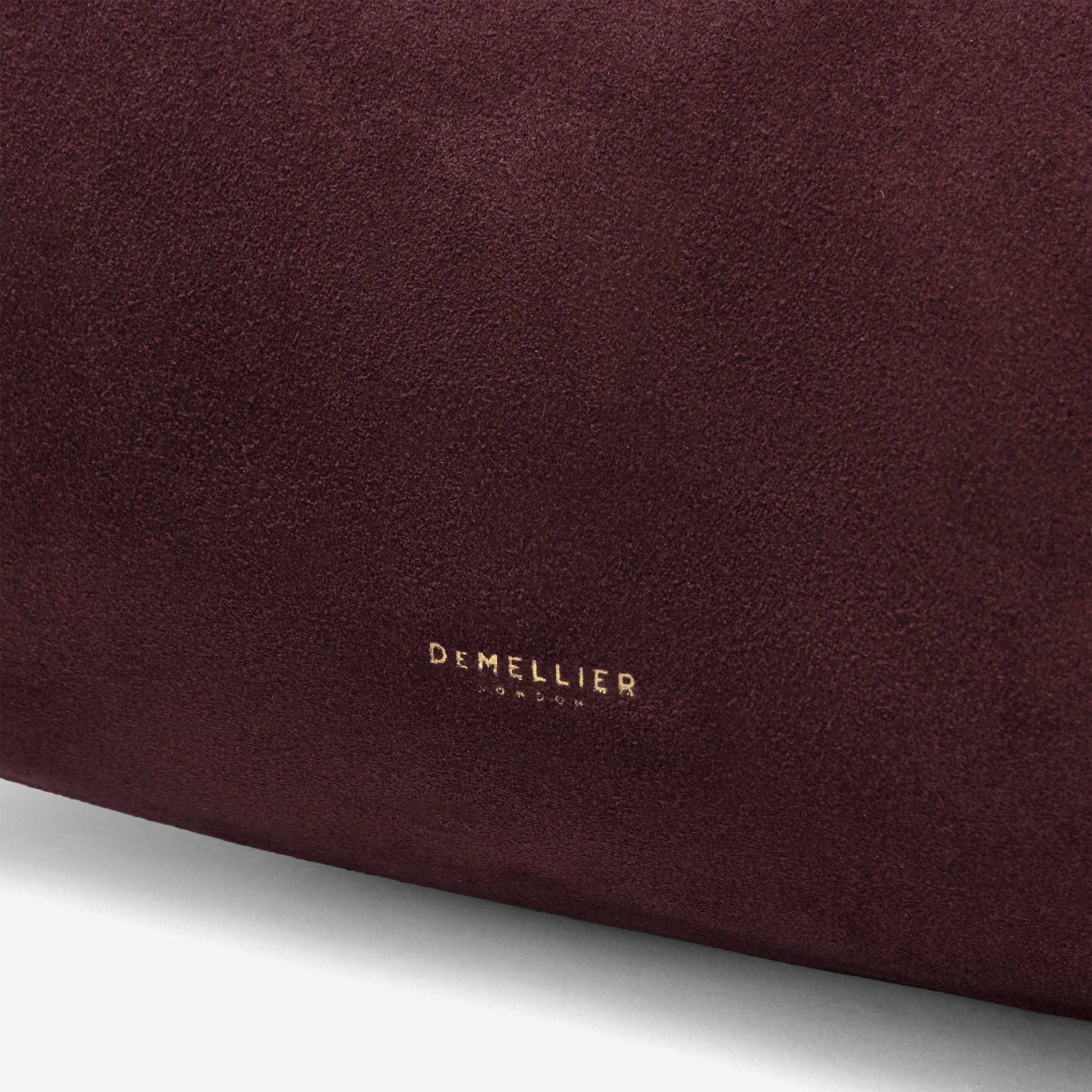 DeMellier The Midi Miami burgundy suede & burgundy smooth