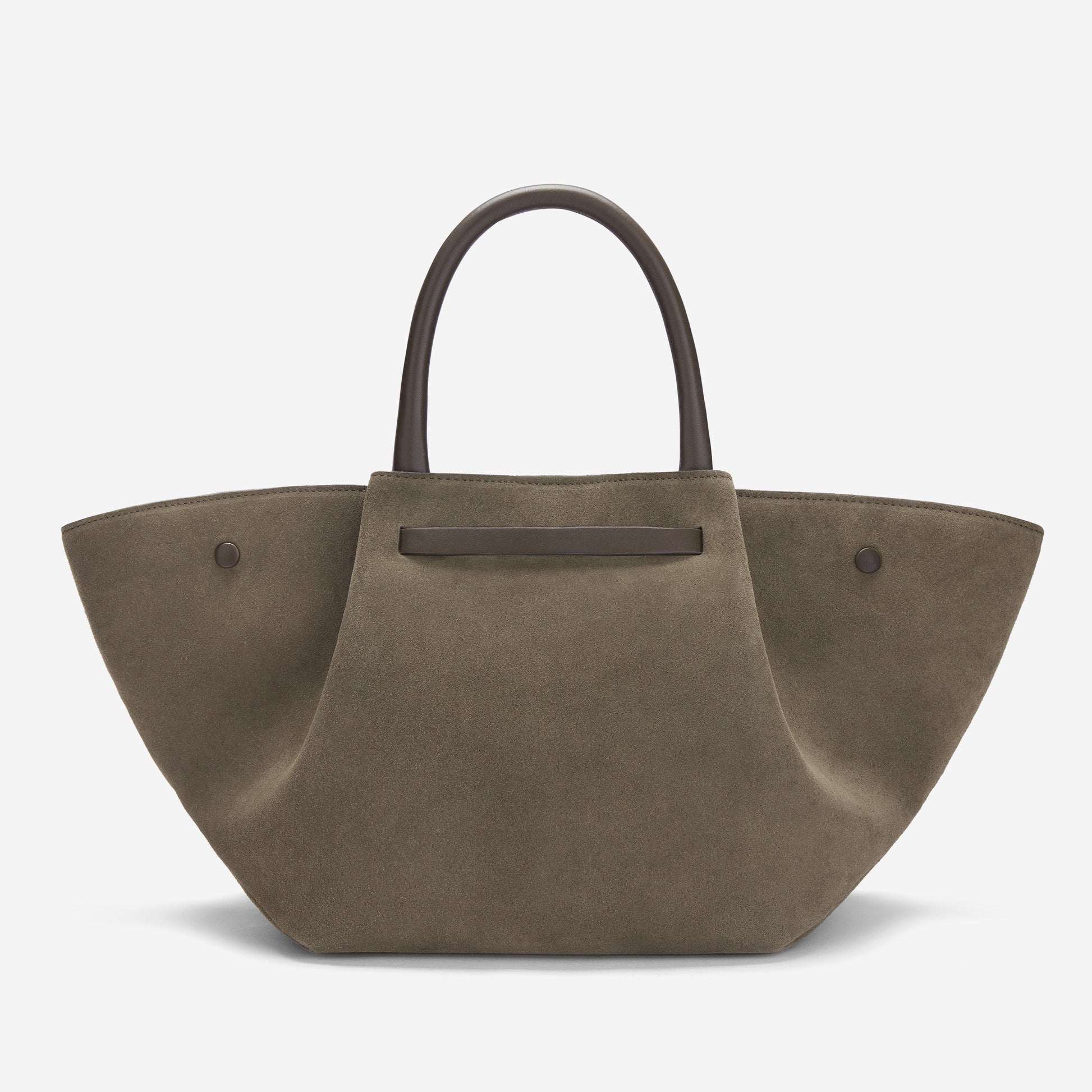 DeMellier The Midi New York deep olive suede & deep olive smooth