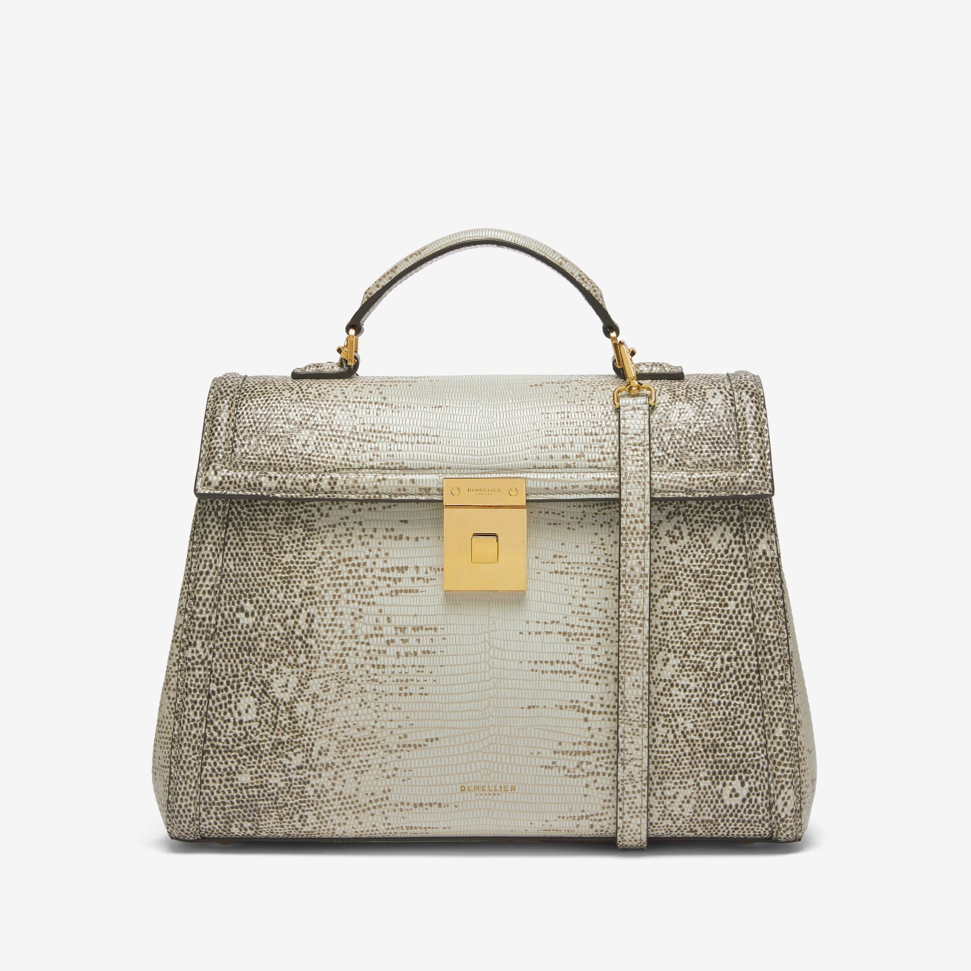 DeMellier The Midi Paris natural lizard-effect