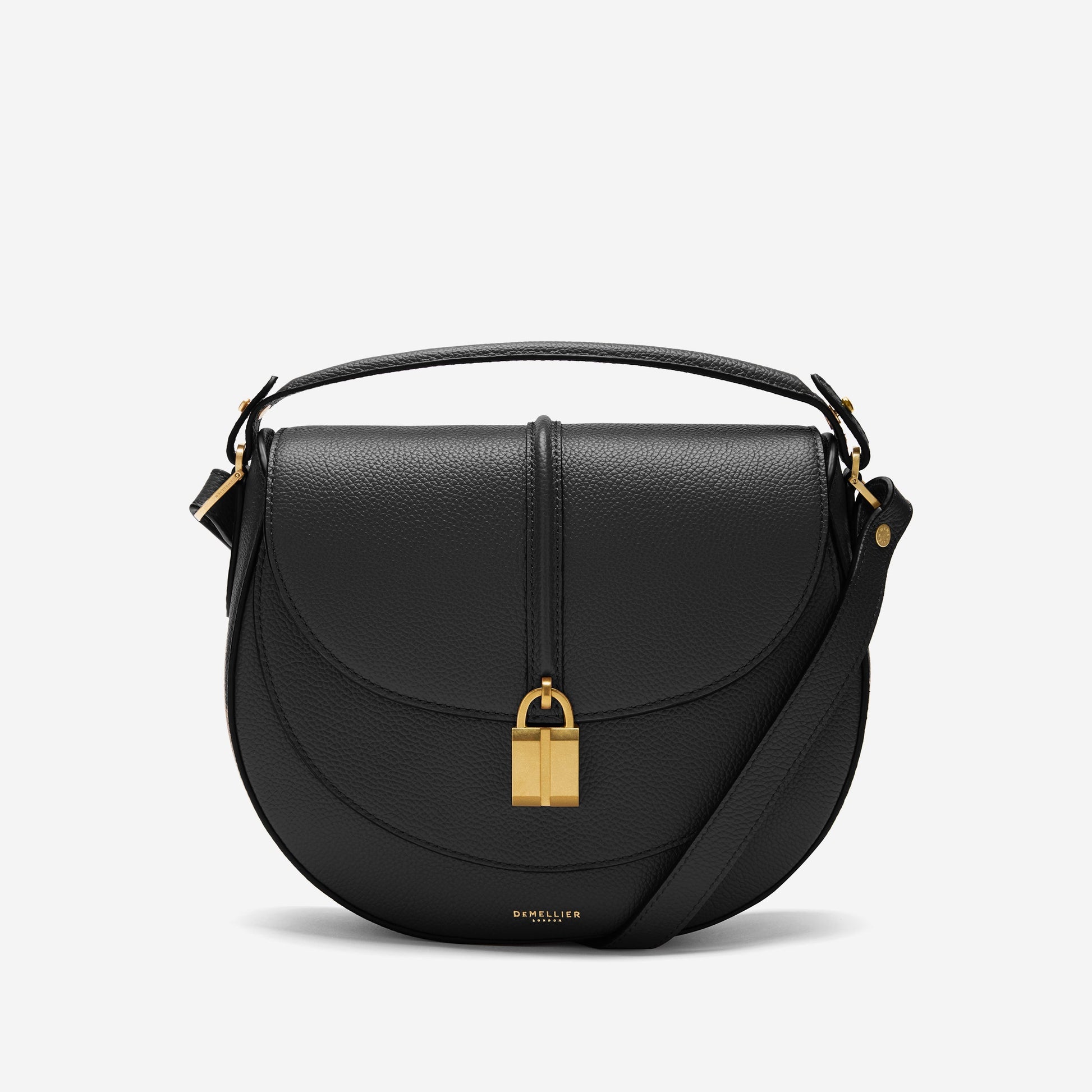 DeMellier The Siena Saddle black small grain