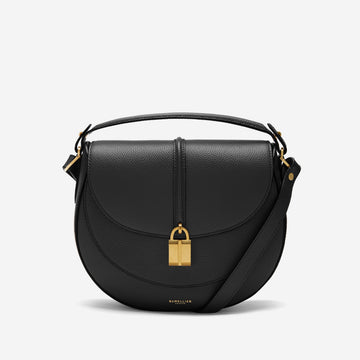 DeMellier The Siena Saddle black small grain
