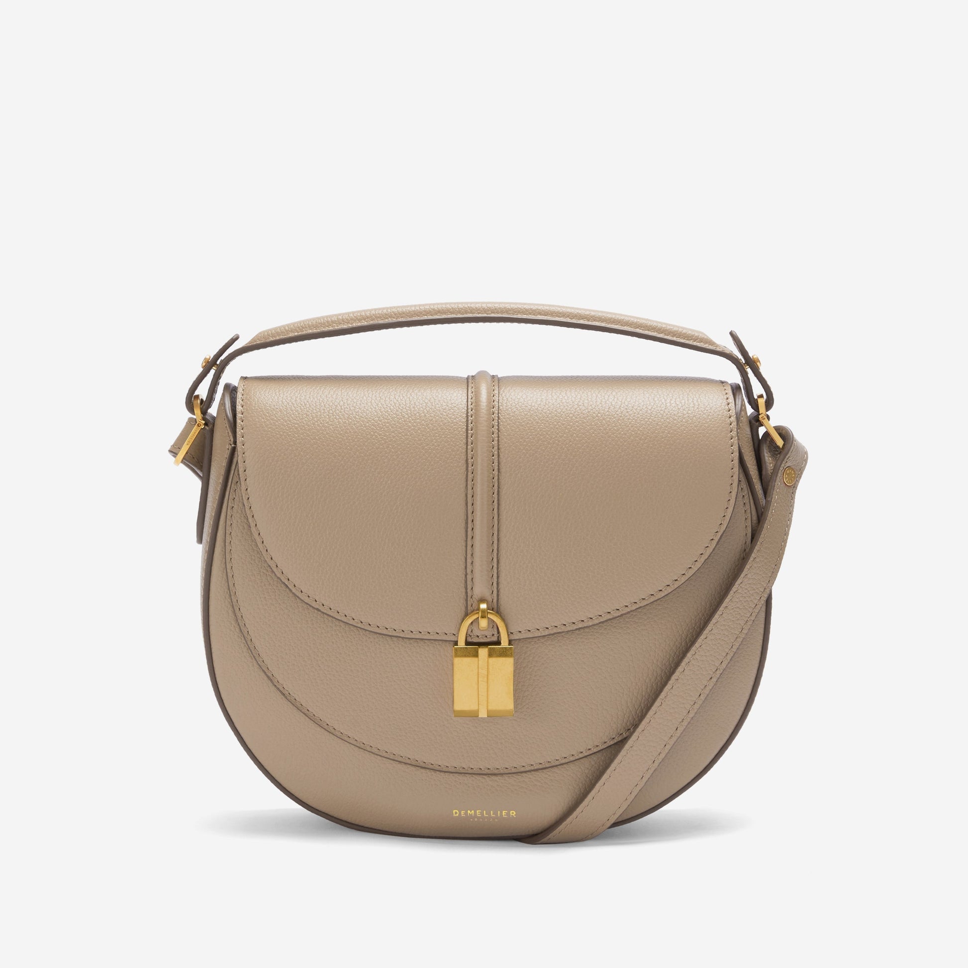 DeMellier The Siena Saddle dark sand small grain