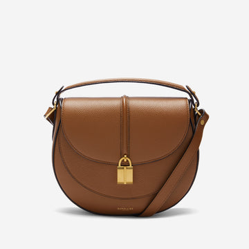 DeMellier The Siena Saddle tan small grain