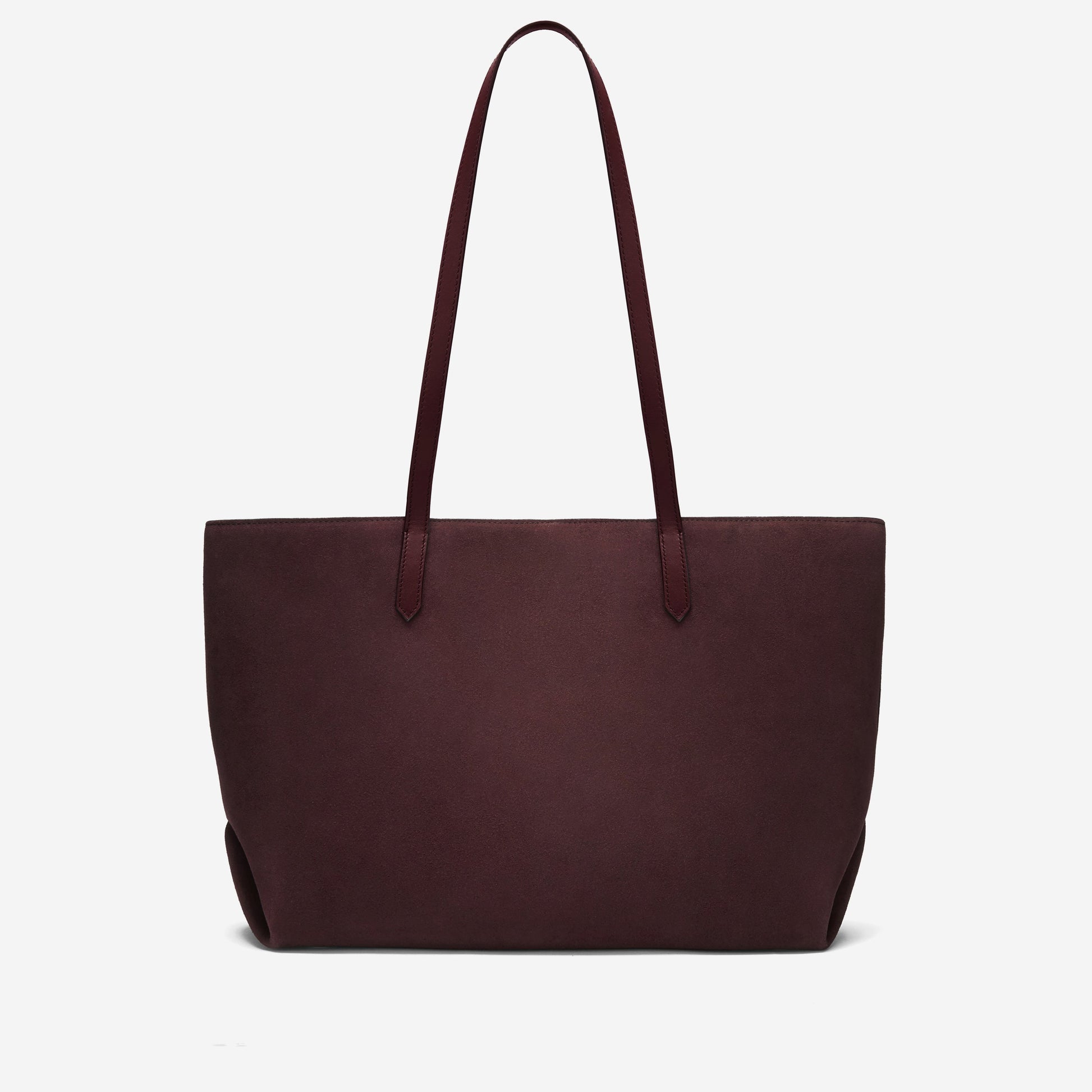 DeMellier The Tokyo Tote burgundy suede & burgundy smooth