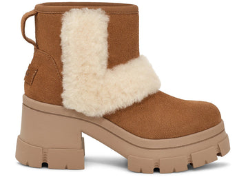 Ugg Brooklyn Sunburst Heeled Boot Chestnut