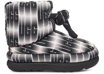 Ugg Classic Maxi Wavelength Short Boot Black White (Women'S)