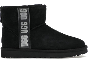 Ugg Classic Mini Ii Boot Side Logo Black (Women'S)