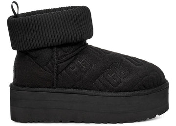 Ugg Classic Mini Platform Felted Boot Black (Women'S)