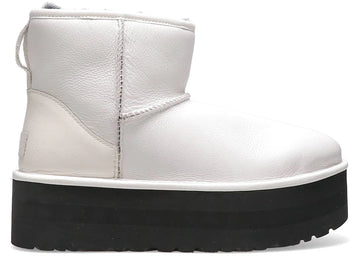 Ugg Classic Mini Platform Matte Boot Ultra Matte White (Women'S)