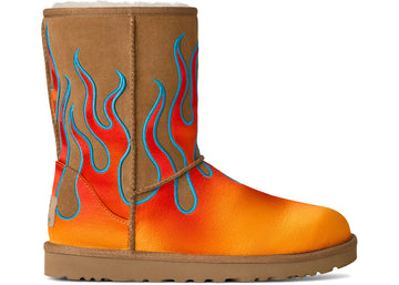 Ugg Classic Short Boot Jeremy Scott Flames Chestnut (2025)
