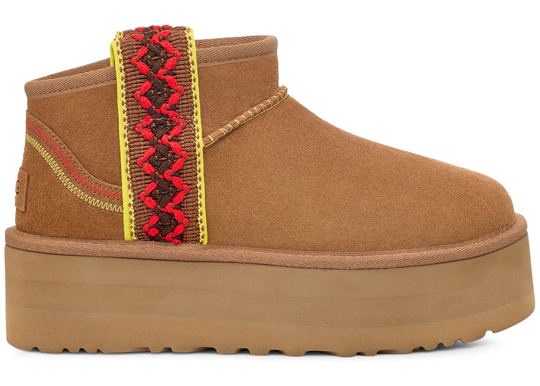 Ugg Classic Ultra Mini Braid Boot Chestnut (Women'S)
