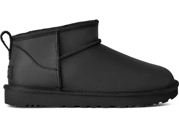 Ugg Classic Ultra Mini Leather Boot Black (Women'S)