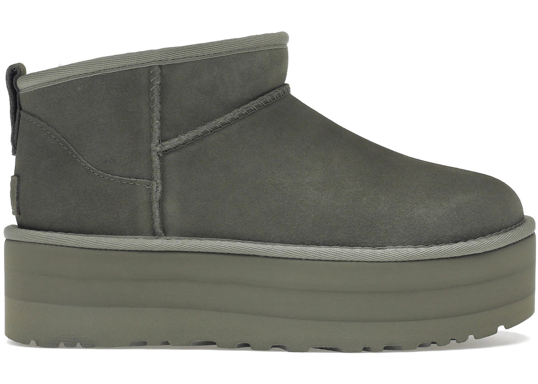 Ugg Classic Ultra Mini Platform Boot Moss Green (Women'S)