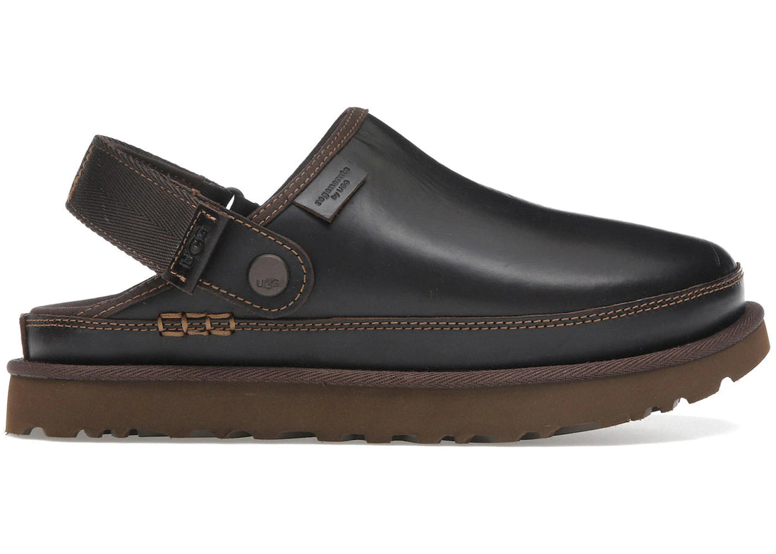 Ugg Goldenstar Clog Leather Regen Ironwood (Women'S)