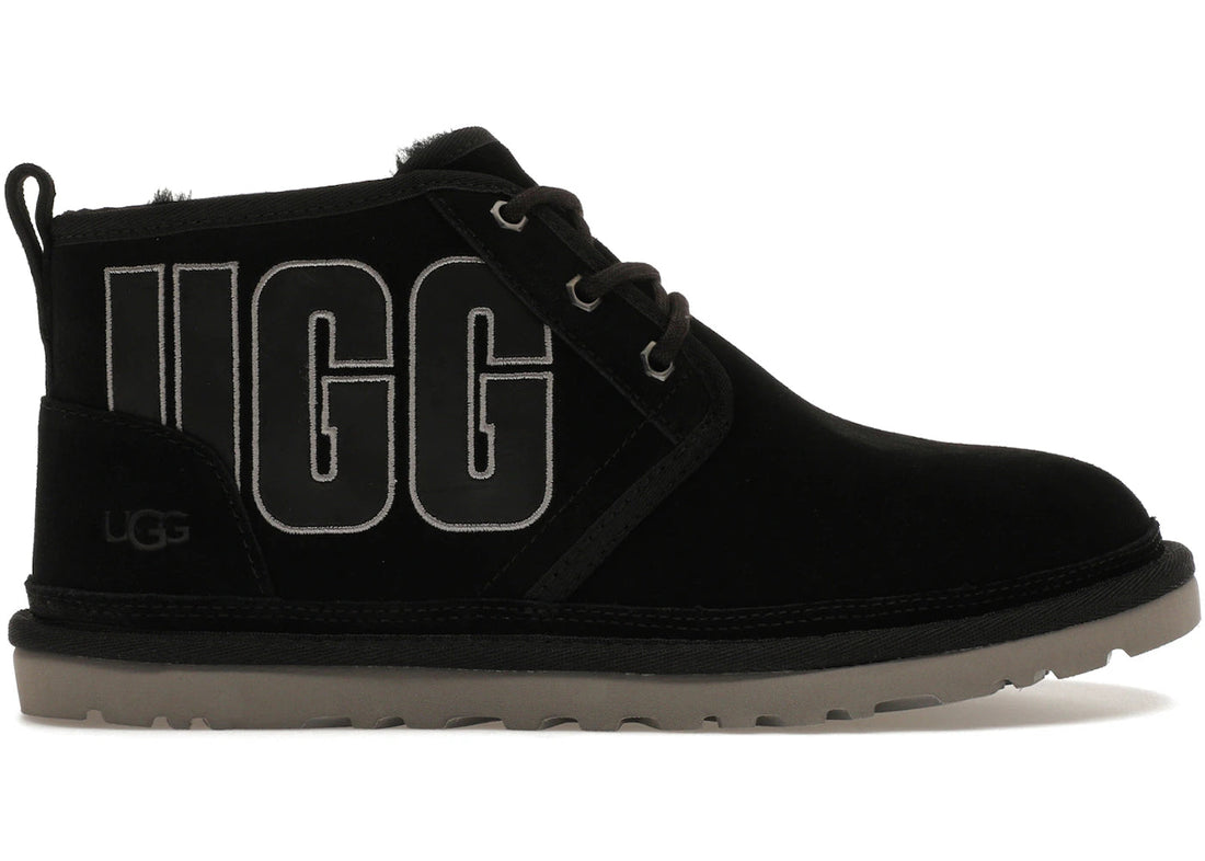 Ugg Neumel Graphic Boot Black Grey Suede