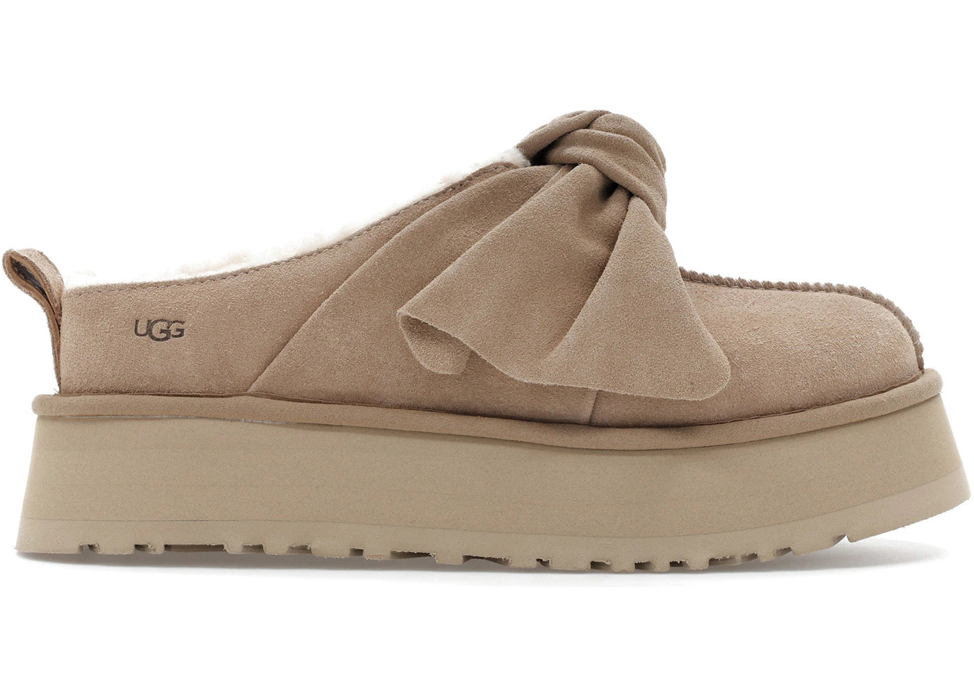 Ugg Platform Slip-On Bow Slipper Sand (Women'S)