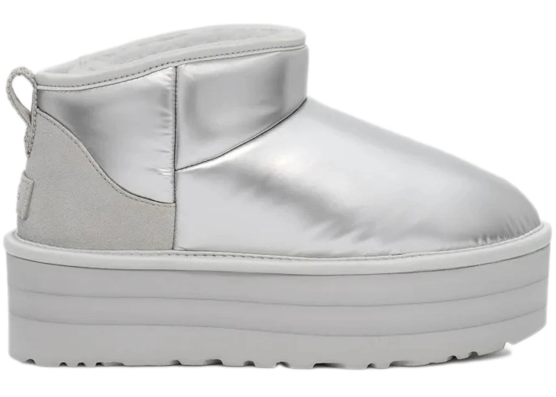 Ugg Ultra Mini Platform Hi Shine Boot Silver (Women'S)