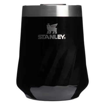 The Textured Reserve Wine Tumbler | 11 OZ Black Gloss Black Gloss