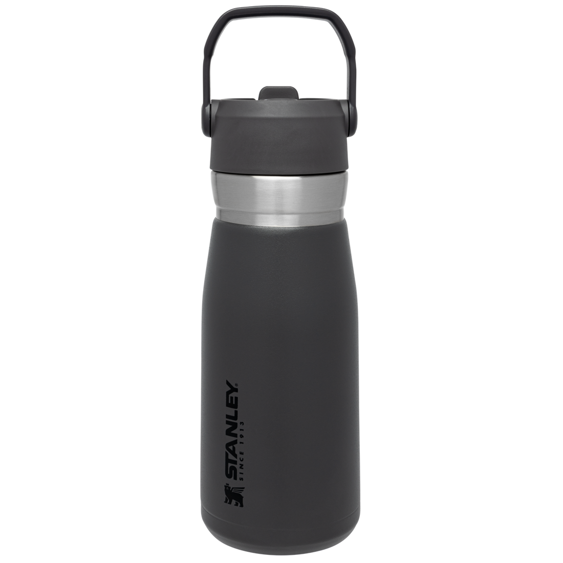 Go Flip Straw Water Bottle | 27 OZ Charcoal Charcoal