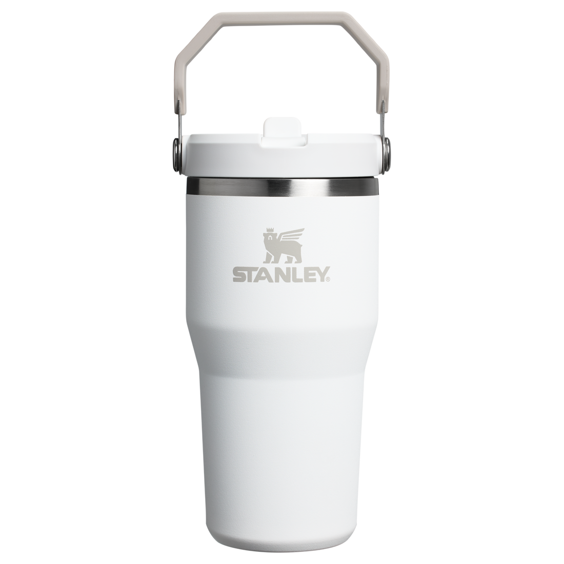 The IceFlow Flip Straw Tumbler | 20 OZ Frost Frost