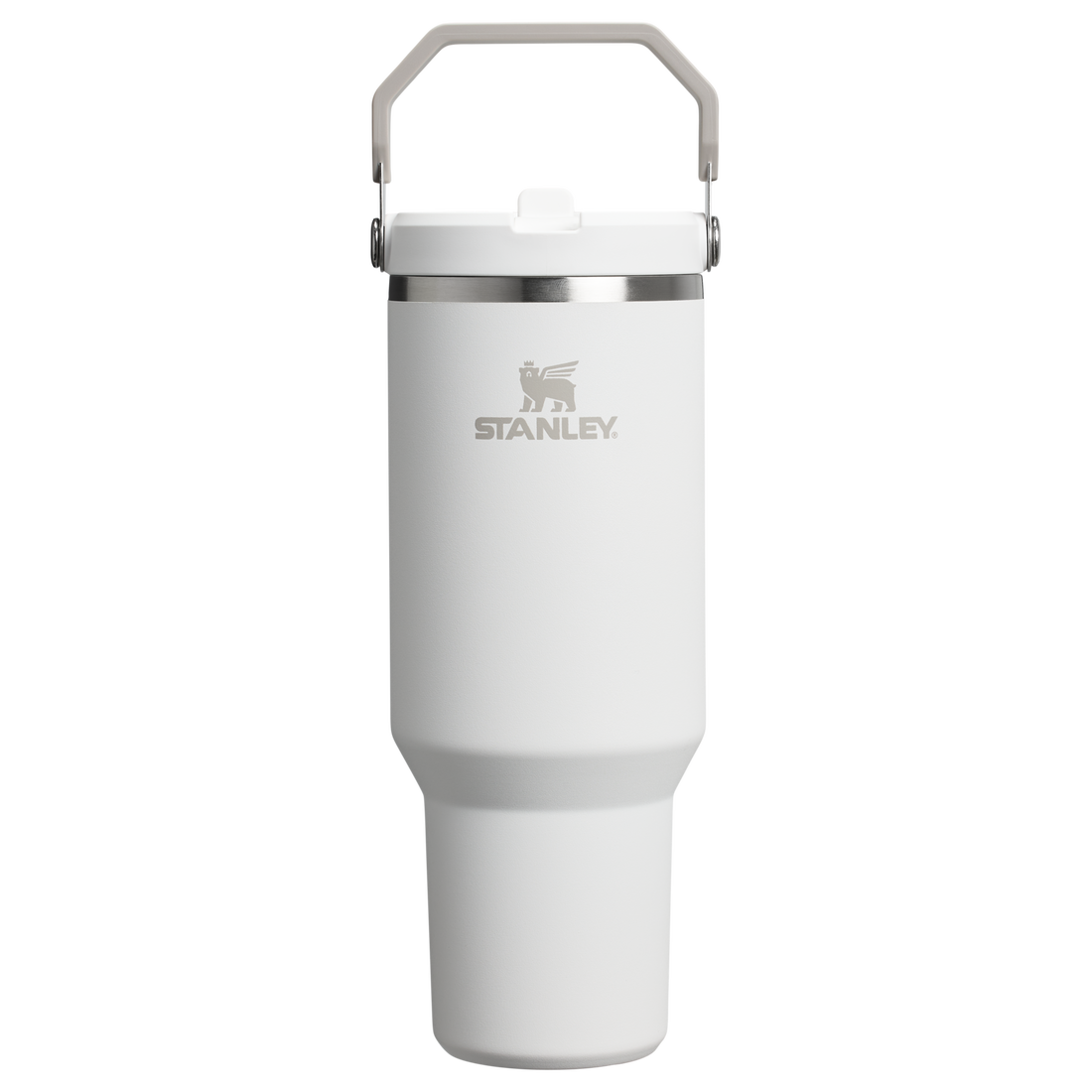 The IceFlow Flip Straw Tumbler | 40 OZ Frost Frost