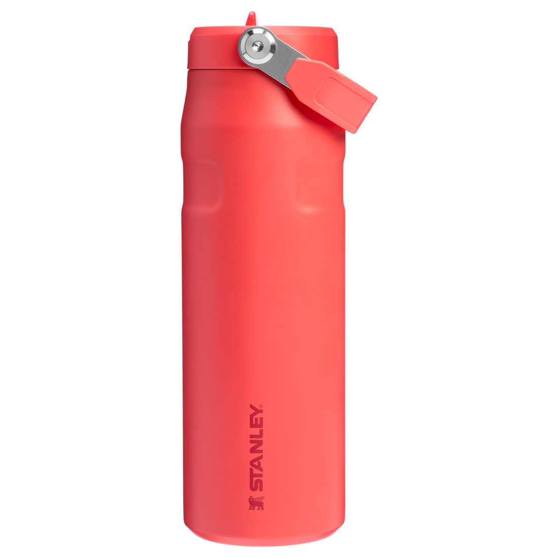 The IceFlow Bottle with Flip Straw Lid | 24 OZ Hot Coral Hot Coral