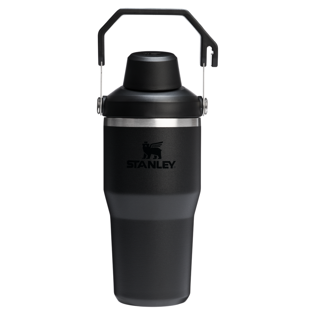 The IceFlow Tumbler with Fast Flow Lid | 20 OZ Black 2.0 Black 2.0