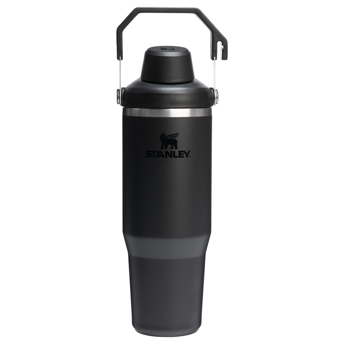 The IceFlow Tumbler with Fast Flow Lid | 30 OZ Black 2.0 Black 2.0