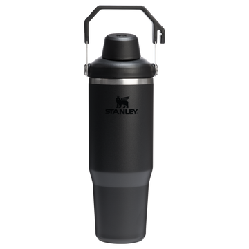The IceFlow Tumbler with Fast Flow Lid | 30 OZ Black 2.0 Black 2.0