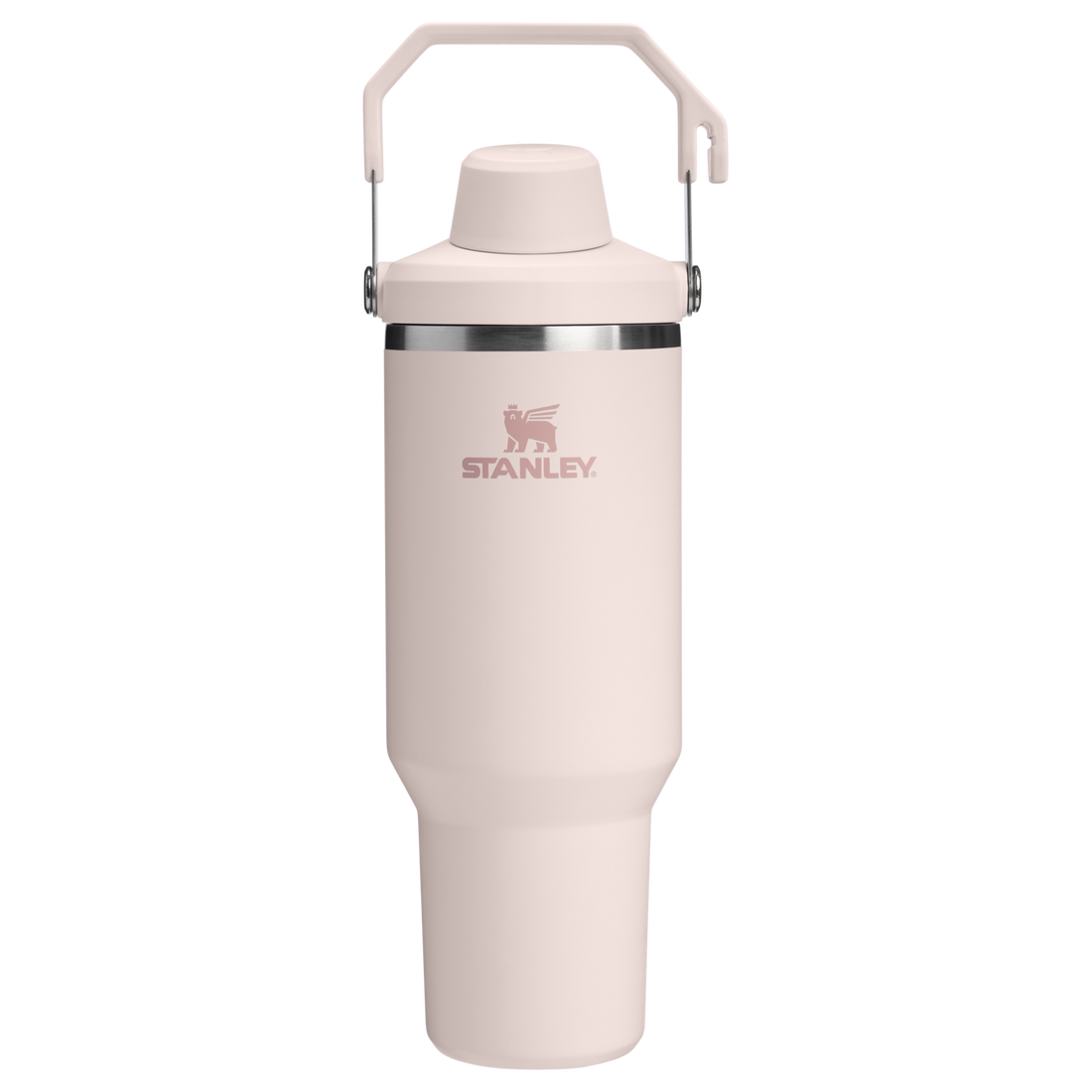 The IceFlow Tumbler with Fast Flow Lid | 40 OZ Rose Quartz Rose Quartz