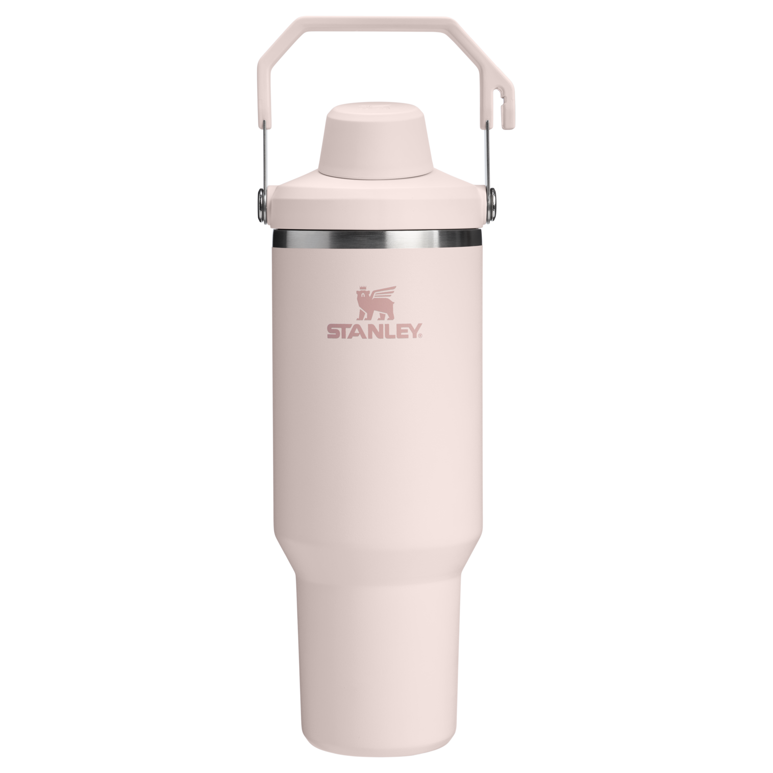 The IceFlow Tumbler with Fast Flow Lid | 40 OZ Rose Quartz Rose Quartz