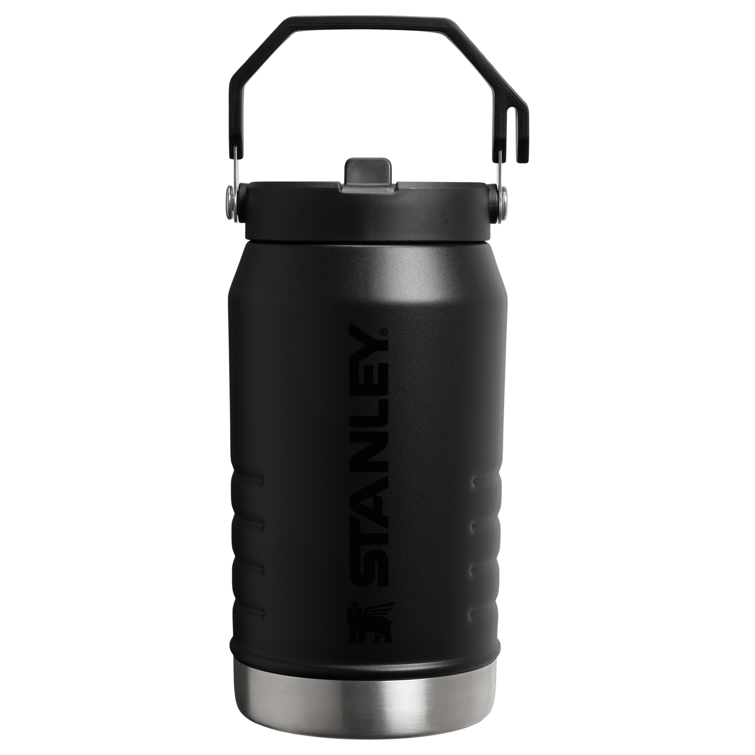 The IceFlow Flip Straw Jug | 64 OZ Black 2.0 VRT Black 2.0 VRT