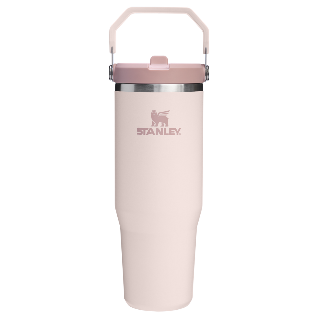 The IceFlow Flip Straw Tumbler | 30 OZ Rose Quartz Rose Quartz