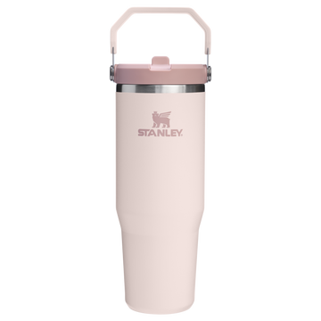 The IceFlow Flip Straw Tumbler | 30 OZ Rose Quartz Rose Quartz